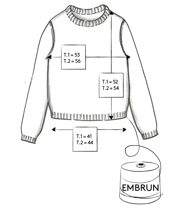 Correspondance de tailles du gilet EMBRUN