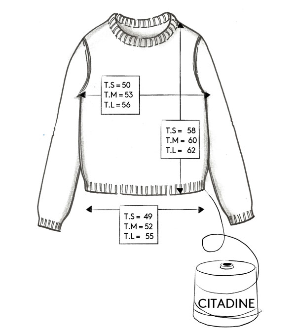 Correspondance de tailles de la veste CITADINE