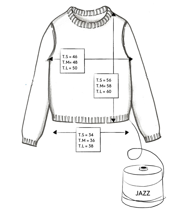 Correspondance de tailles du pull JAZZ