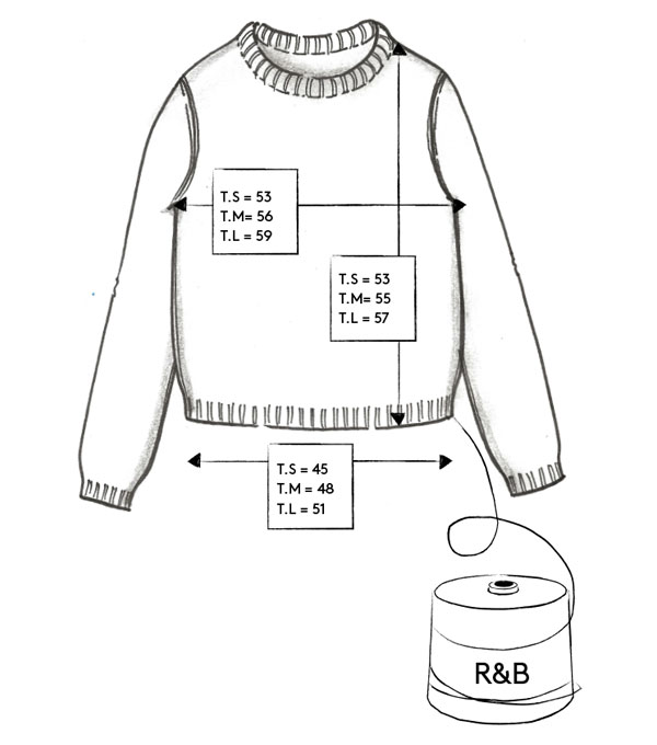 Correspondance de tailles du pull R’n’B